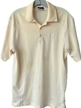 Nike Golf Dri-FIT Polo Men’s Medium Yellow Performance Short Sleeve Shirt